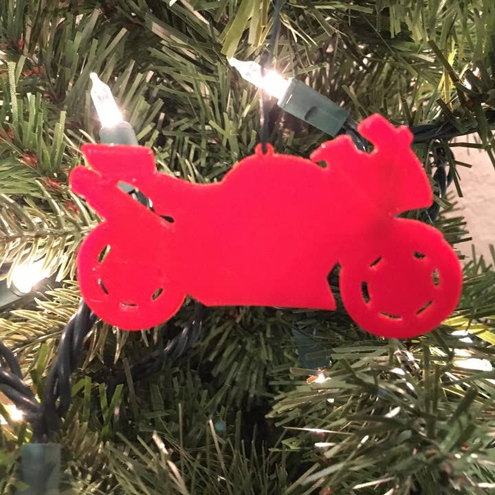 Economy Ornament – wholesale Prydnad – Motorcykel form träd prydnad - akryl