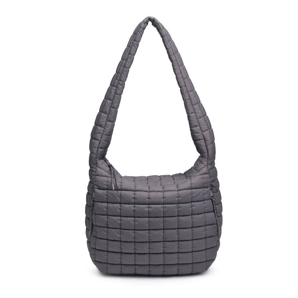Urban Expressions - Vente Sac porté épaule – femme - Sac hobo matelassé en nylon Leda60
