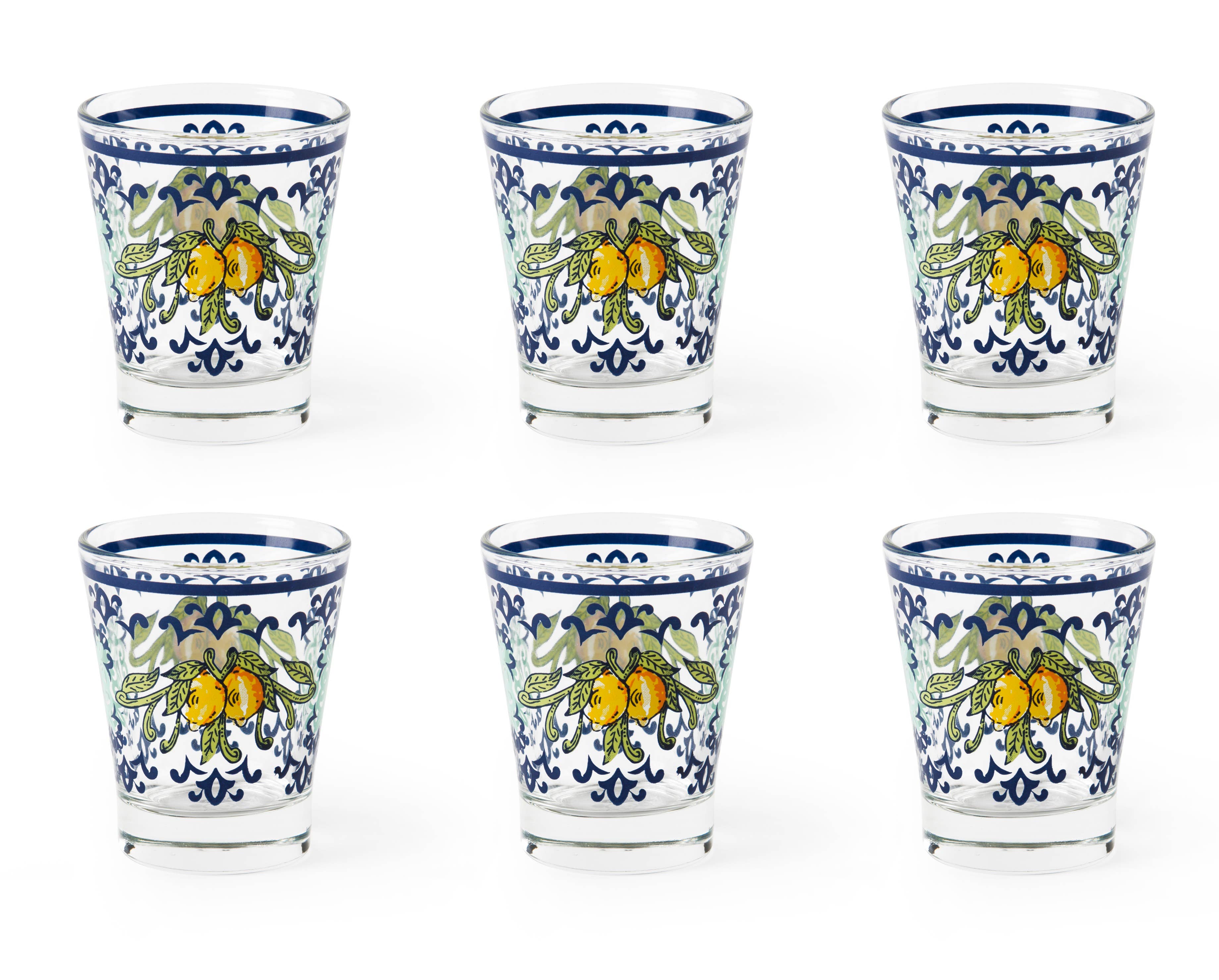 multicolour Set of 6 Amalfi Coffee Glasses 9 for wholesale on Faire0
