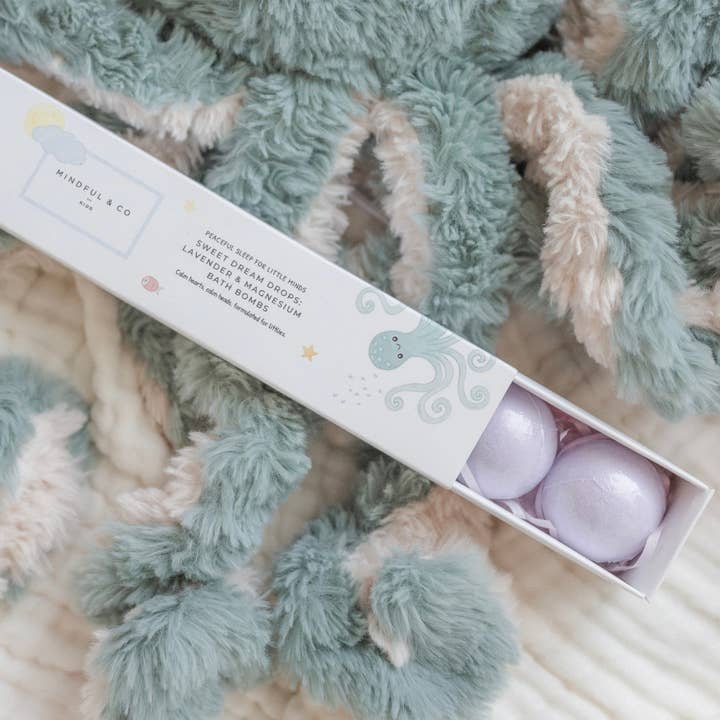 Mindful and Co Kids - Wholesale Bath Bomb/Fizz - Sweet Dream Drops: Lavender & Magnesium Bath Bombs