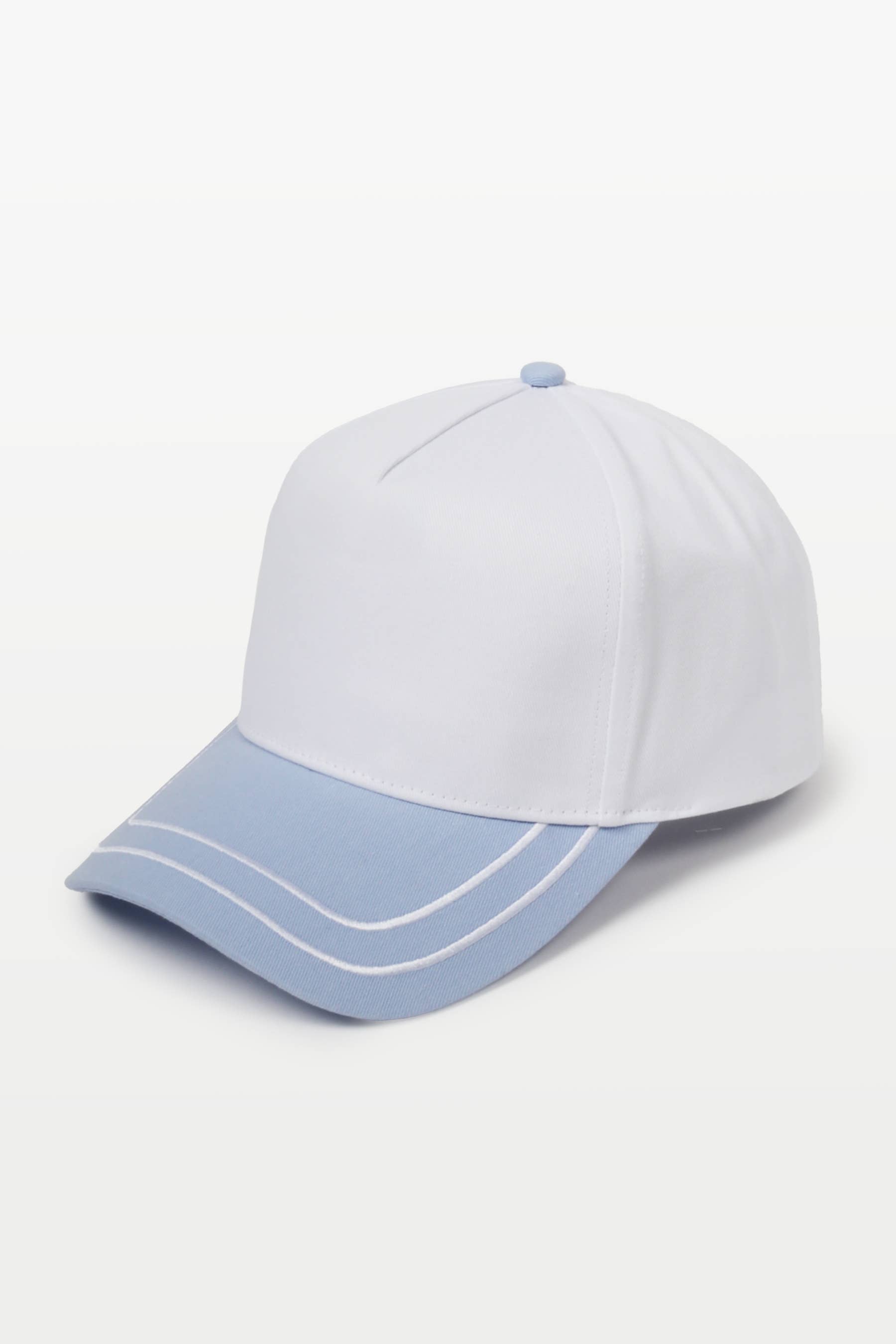 David And Young - Wholesale Baseball Cap - Unisex - Retro Stripe Brim Two Tone 5-Panel Cap5