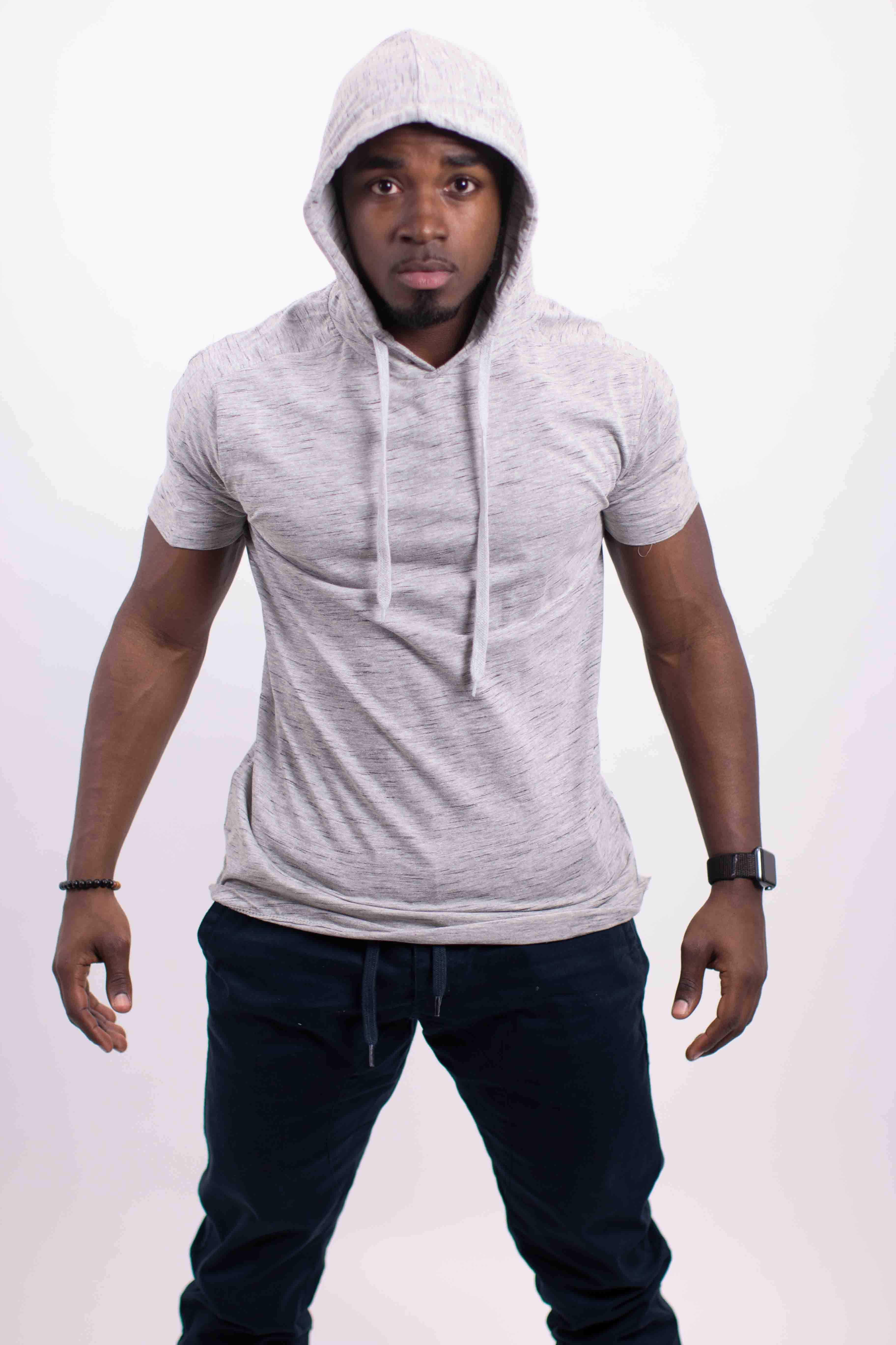 Generation XYZ - Wholesale Hoodie - Men's - Light Weight TriBlend Short Sleeves Hoodie[HF-1201-Triblend]8