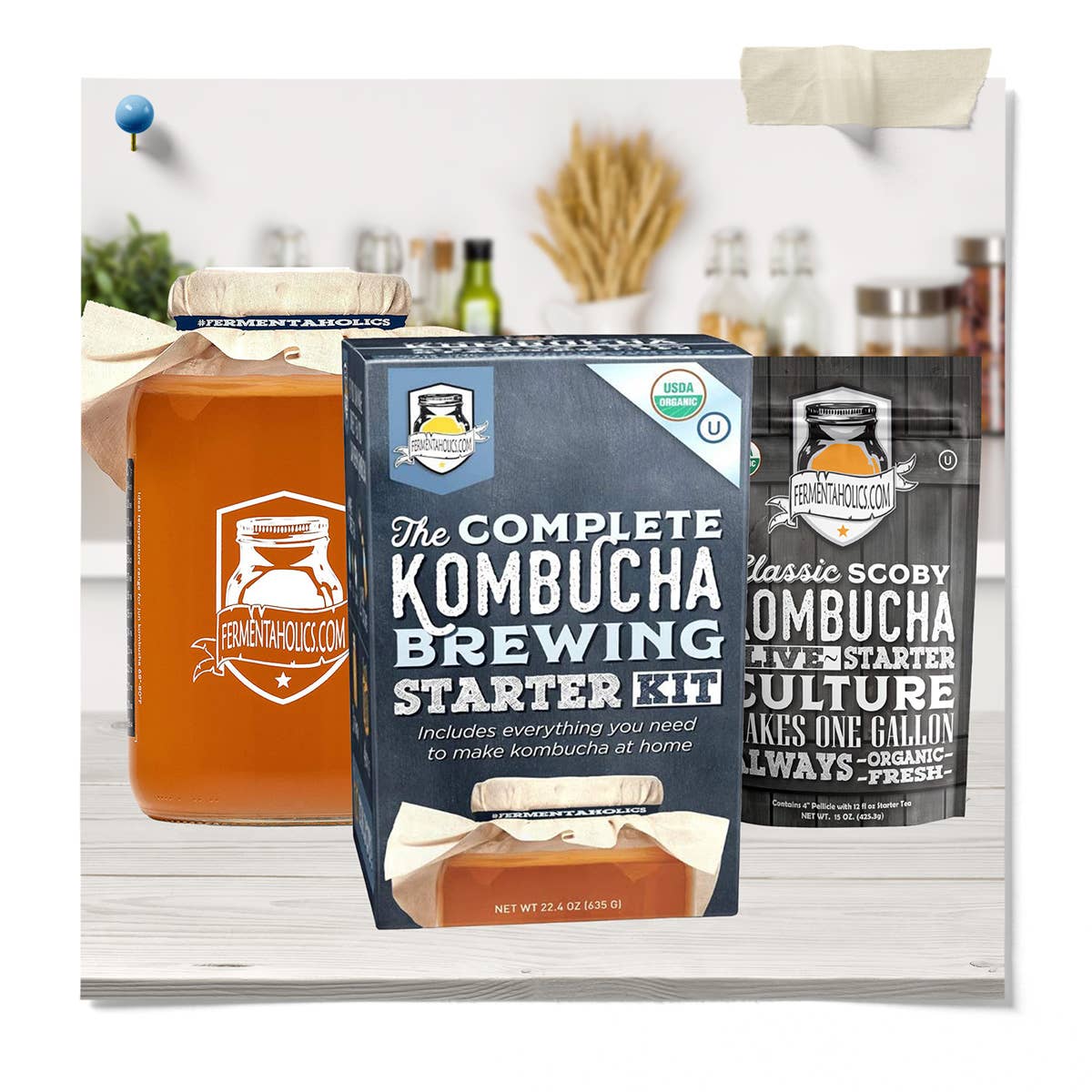 Fermentaholics - Wholesale DIY Food Kit - Complete Kombucha Brewing Starter Kit – Classic6
