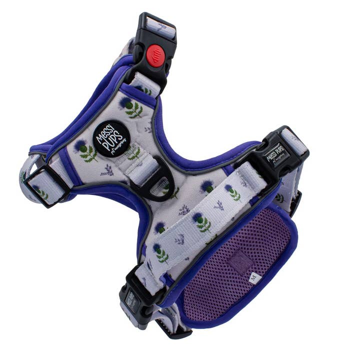 Cardo Fica Bem • Ruff 'n Ready Arnês para Cão com Estampa de Cardo Escocês por atacado de Messi Pups