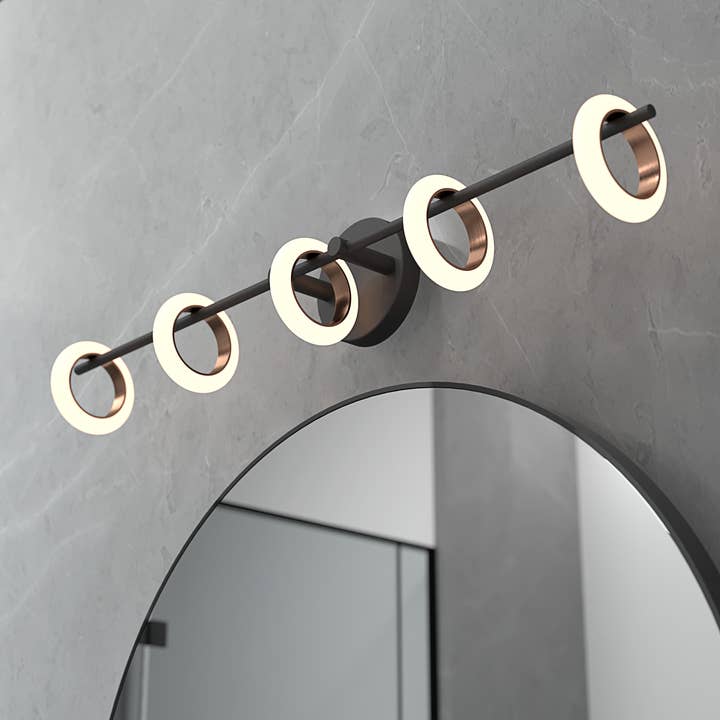 Oroma Home - Vendita all'ingrosso Applique - Lampada da bagno Loop a 5 luci dimmerabile2