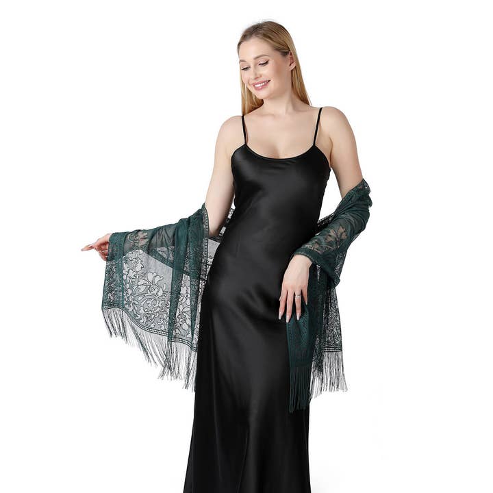 ACCITY - Wholesale Wrap - Women's - FASHIONABLE EVENING HOLLOW LACE SHAWL_CWASC107216