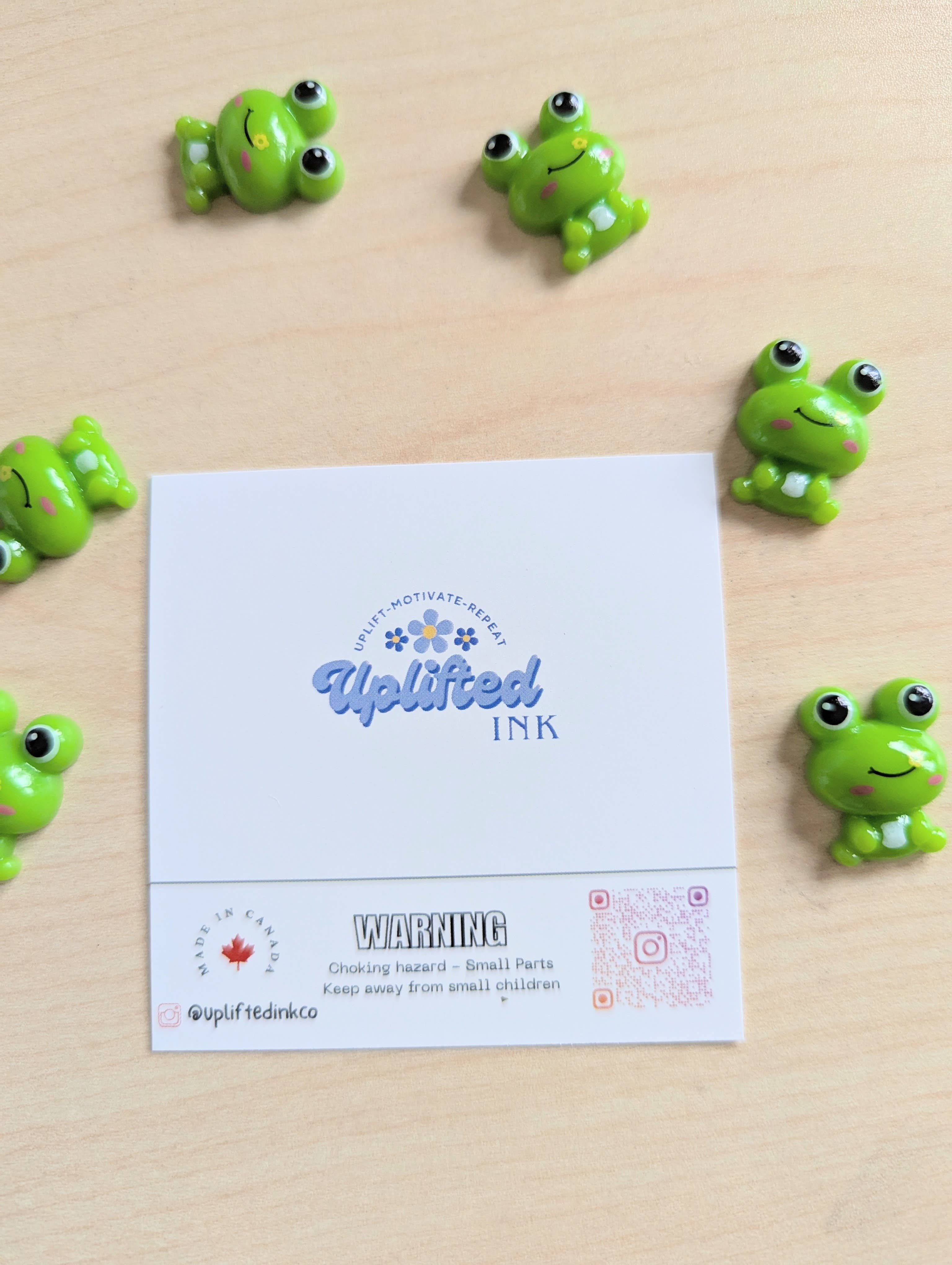 Uplifted Ink – wholesale Encouragement card – Pocket Frog Encouragement Card with Mini Figurine3