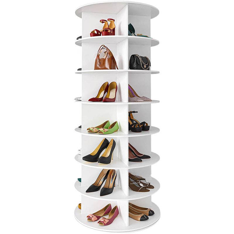 HOMYCASA DESIGN INC - Wholesale Shoe Rack - 7 Tier Rotating Shoe Rack Tower Spinning Storage4