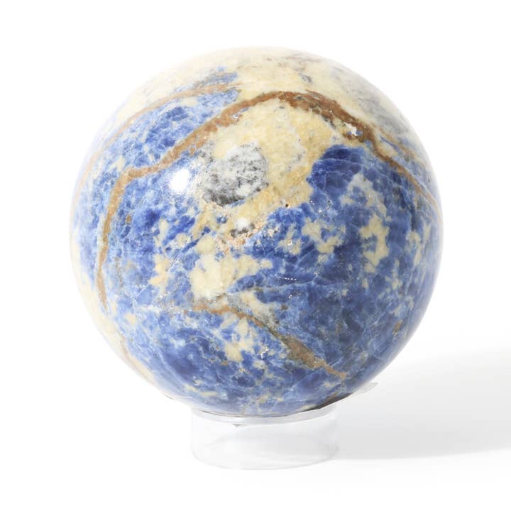 Sodalite Sphere Unique #4 - 3 1/8" for wholesale by Stonebridge Imports