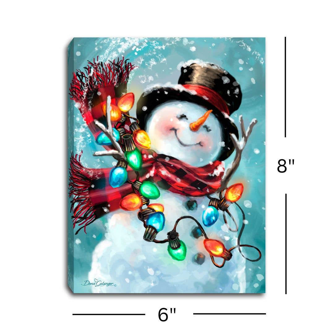 Glow Decor - Wholesale Christmas Decoration - Christmas Joy 8x6 Lighted Tabletop Canvas3