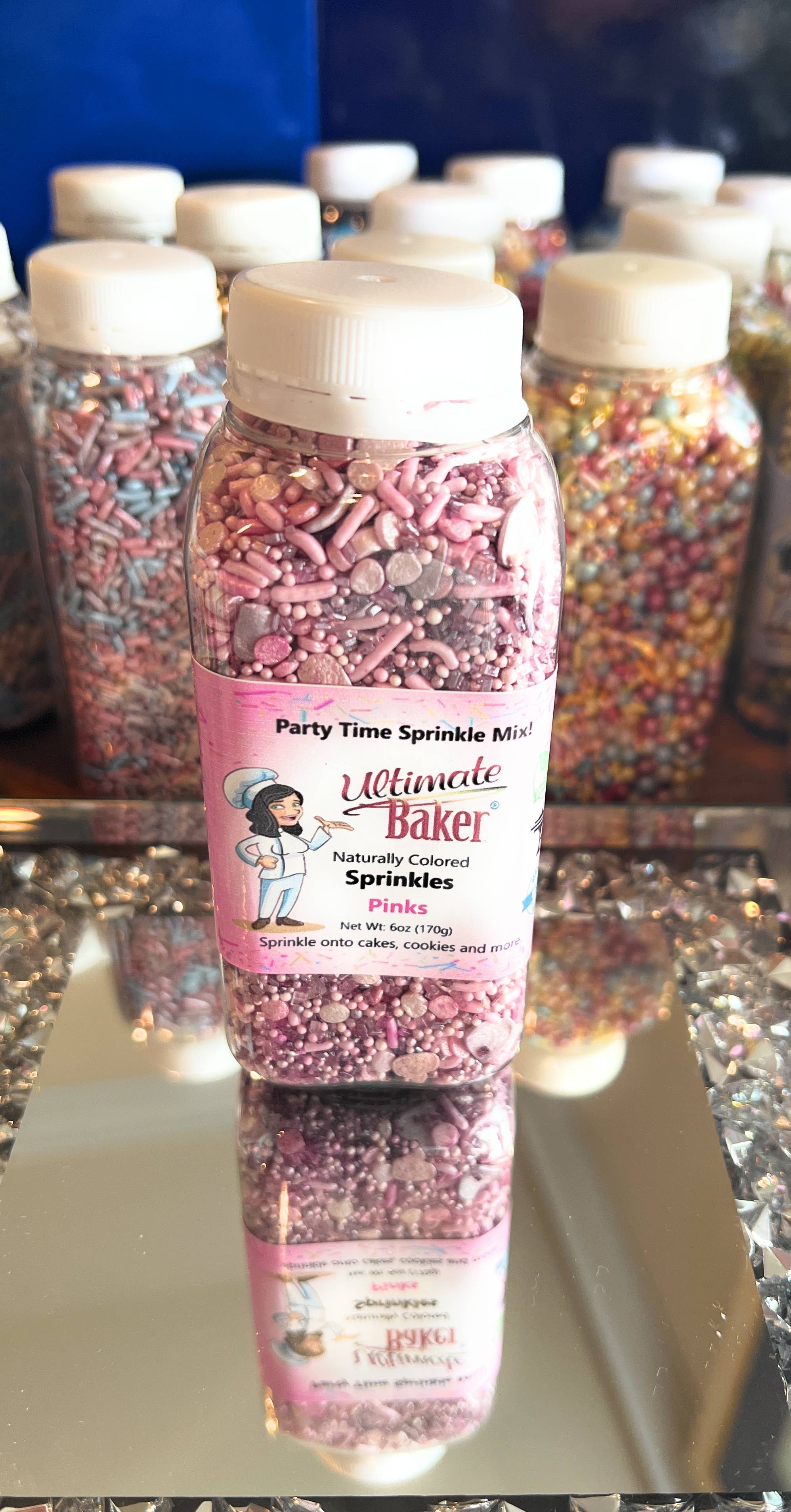 Ultimate Baker - Wholesale Sprinkles - Ultimate Baker Sprinkles Pinks Mix (6oz Retail)2