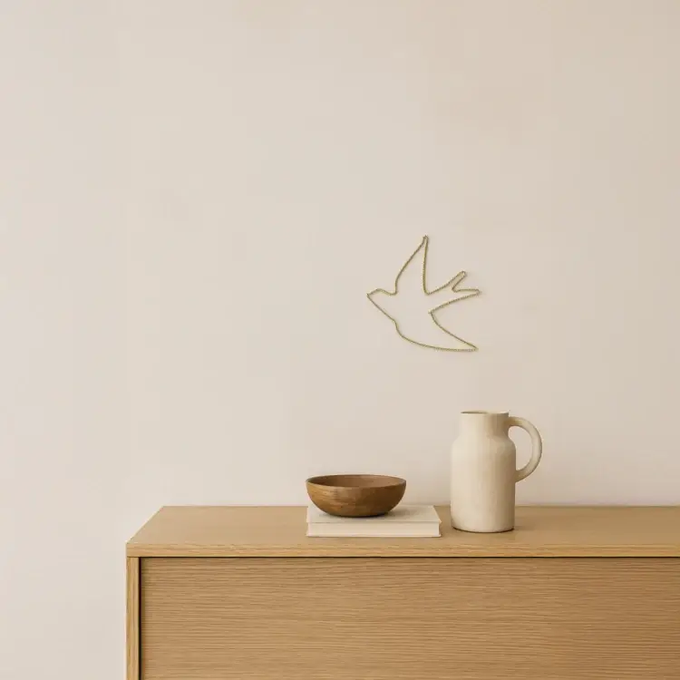 Collection Maroc – Großhandel 3D-Wandkunst – Wanddekoration Schwalbe Messingdraht S1