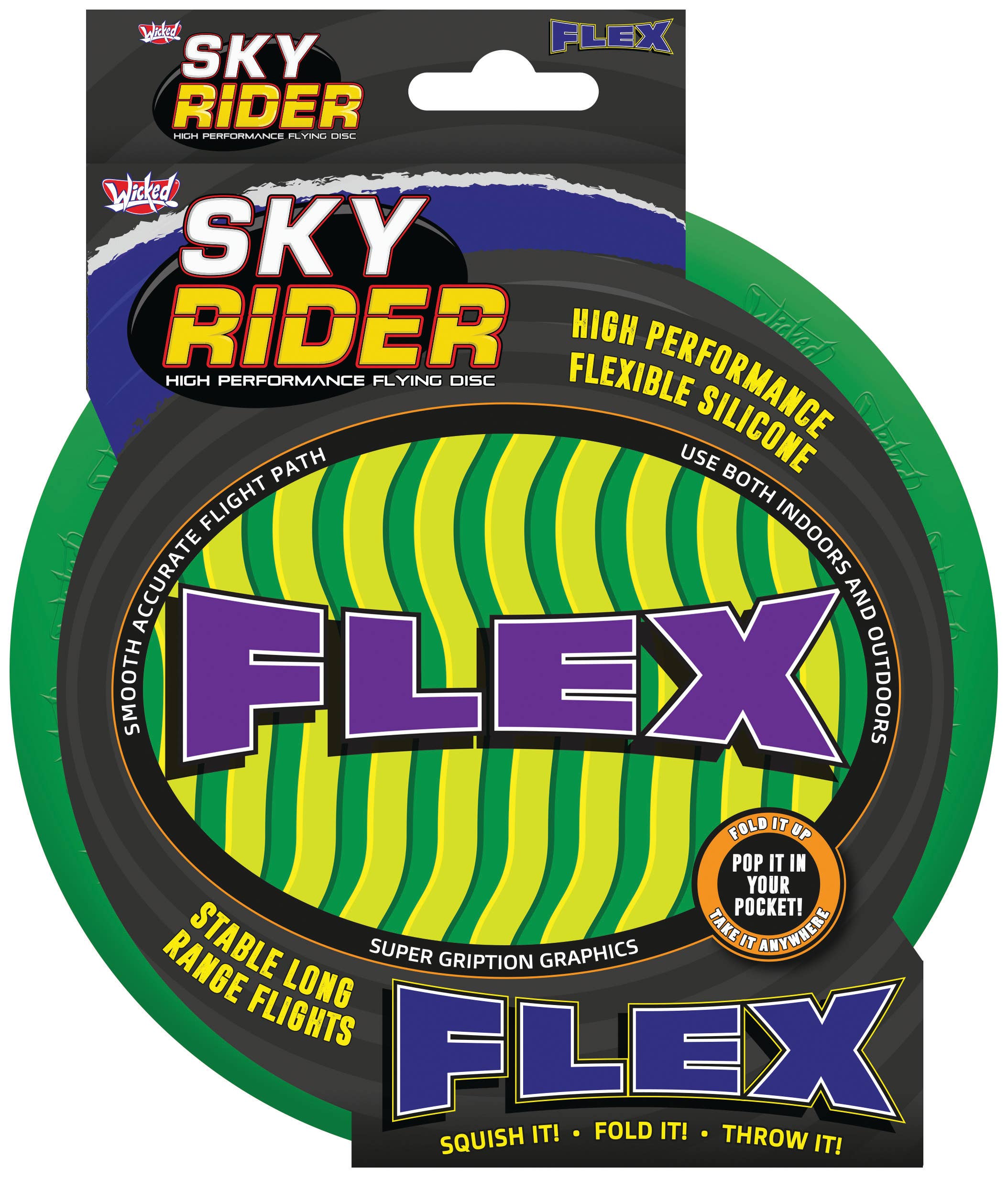 MukikiM Toys & Games - Wholesale Sporting Game - Kids & Baby - Wicked Sky Rider Flex - Soft Silicone Flyer To Take Anywhere6