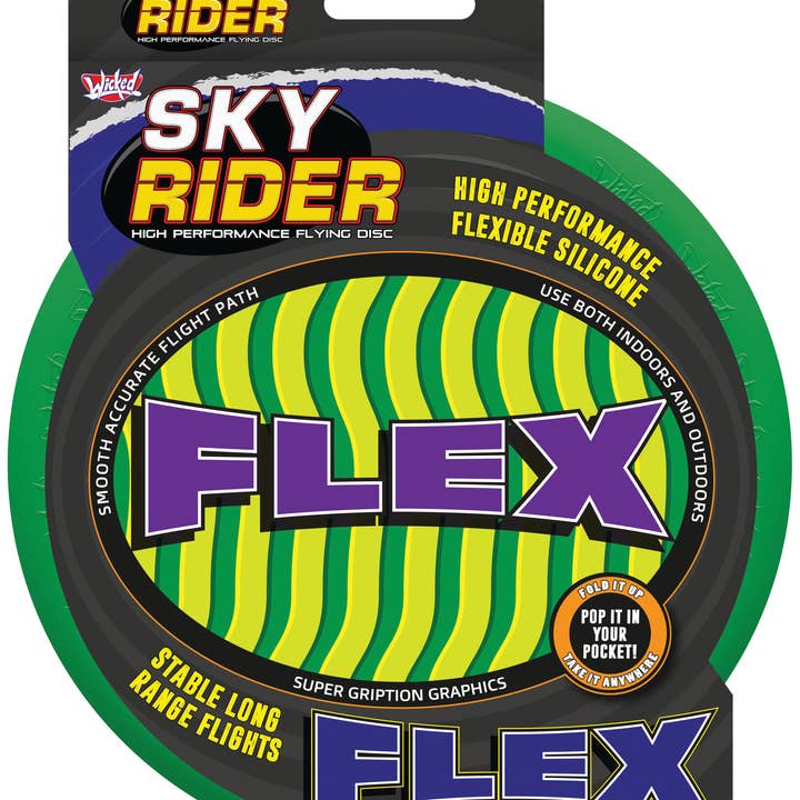 MukikiM Toys & Games - Wholesale Sporting Game - Kids & Baby - Wicked Sky Rider Flex - Soft Silicone Flyer To Take Anywhere6