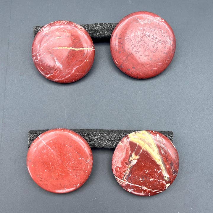 Brecciated Red Jasper Polished Pocket Stone for wholesale by Crystal River Gems LLC
