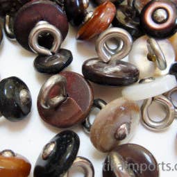 Tika - Wholesale Sewing Button/Snap - Victorian Shell Boot Buttons, Multi-Color (100pc) ~ bb06