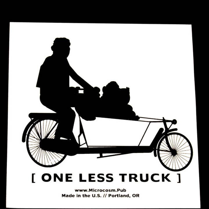 Sticker #431: One Less Truck for wholesale by Microcosm Publishing & Distribution