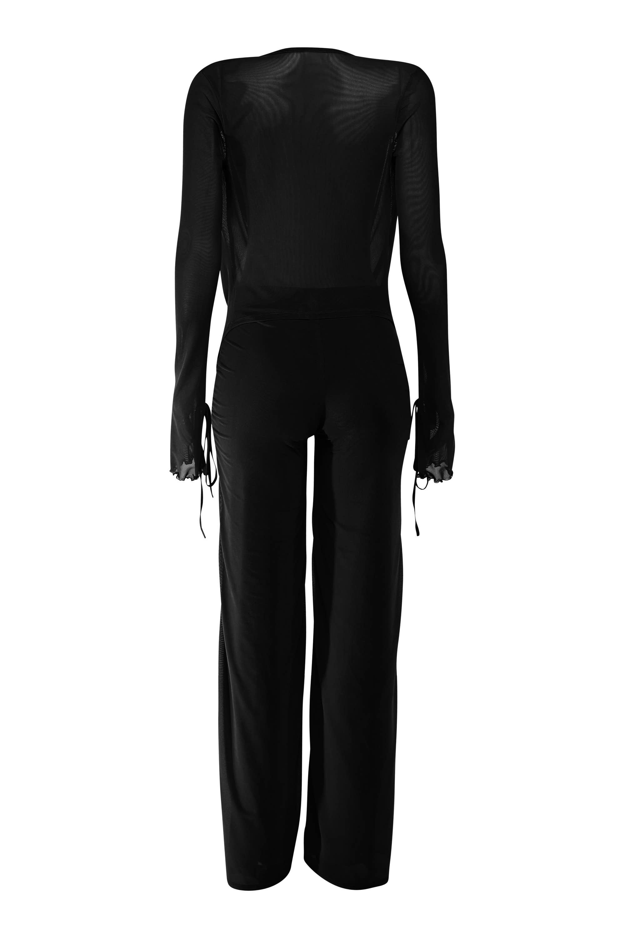 K Too - Wholesale Set met top en broek (GEEN Loungewear) - Dames - Top met coltrui en lange mouwen & set met wijde broekspijpen12