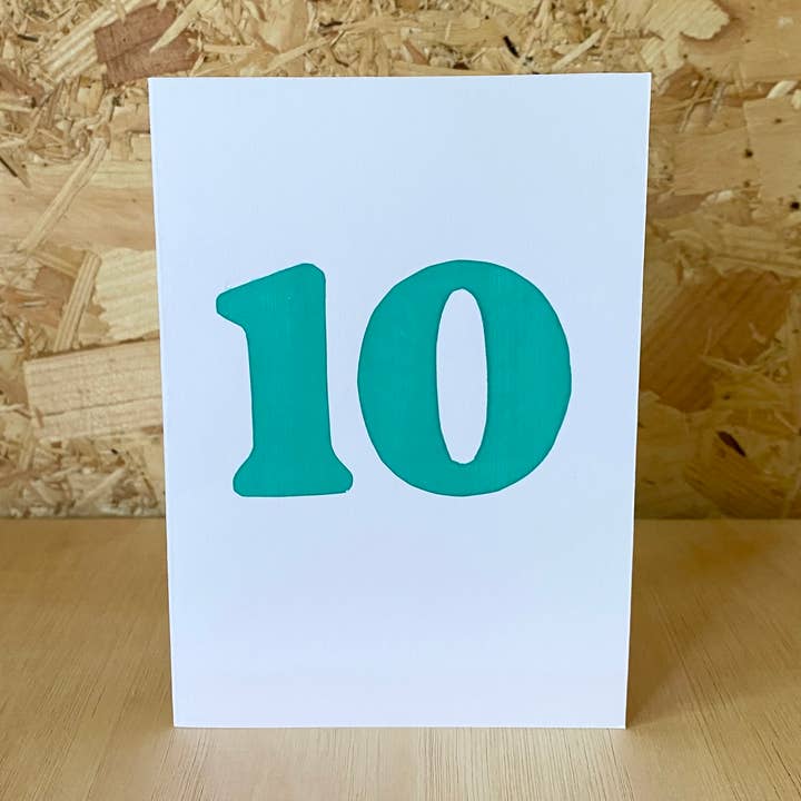 Number 10 card for wholesale by MiLKTEETH