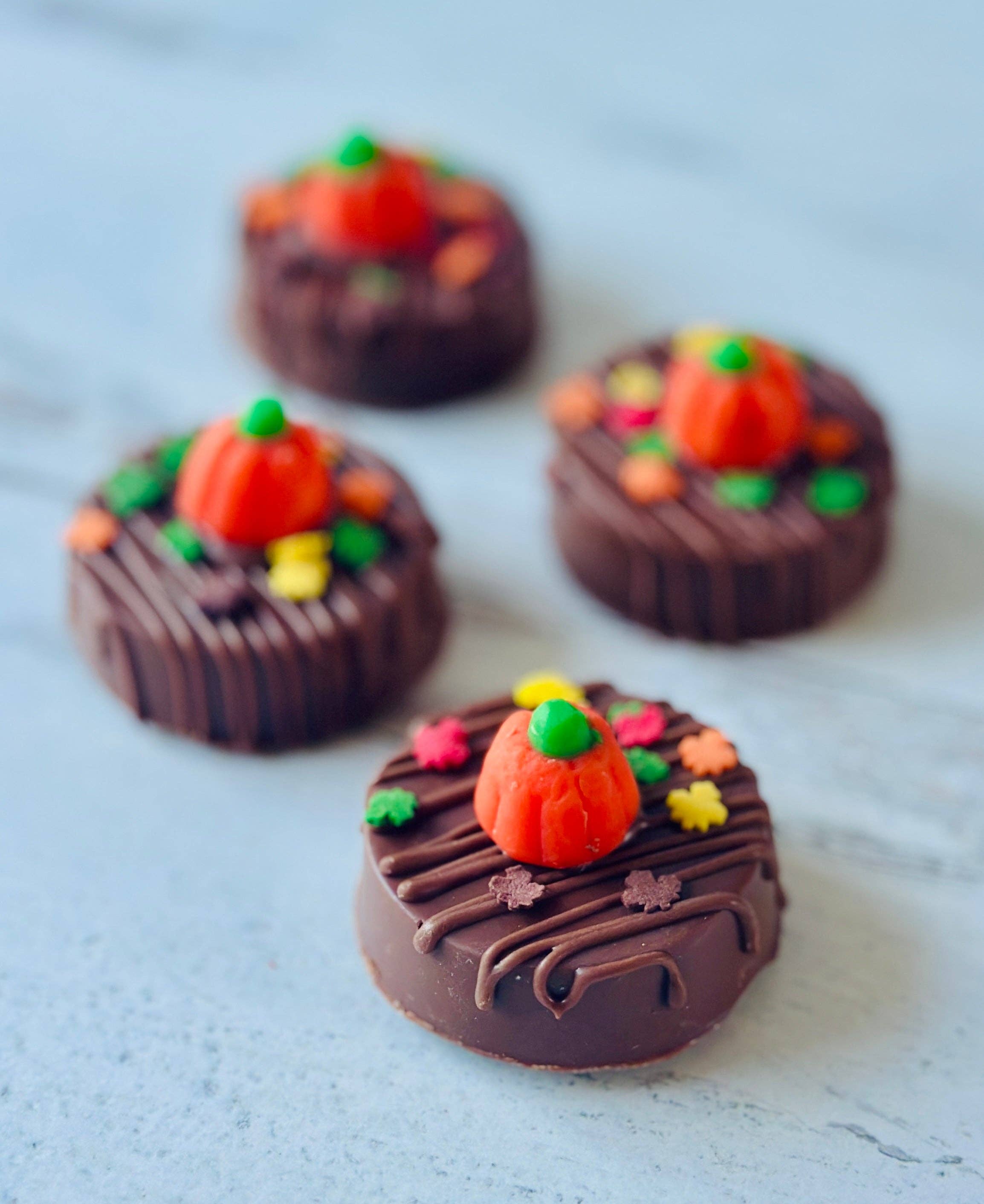 Chocolates Unlimited by Denise - Wholesale Chocolate Covered Sweets - Pumpkin Creme Chocolate Covered Oreos 0