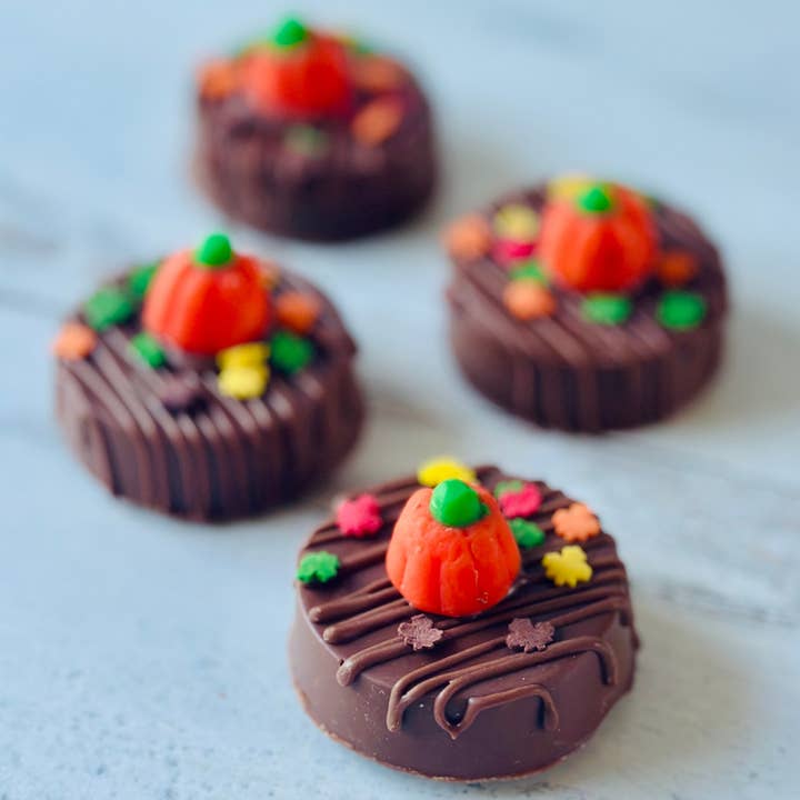 Chocolates Unlimited by Denise - Wholesale Chocolate Covered Sweets - Pumpkin Creme Chocolate Covered Oreos 0