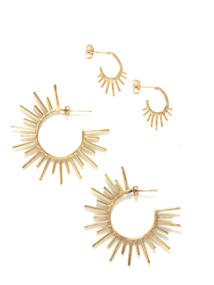 Sun Beams Hoops for wholesale by Fair Anita