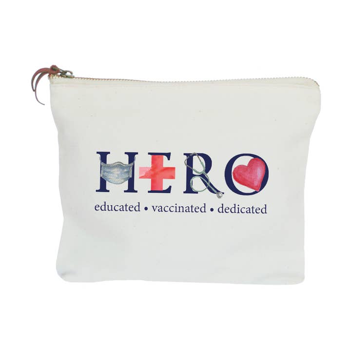 Tina Labadini Designs - Wholesale Pouch - Unisex - vaccine hero zipper pouch0