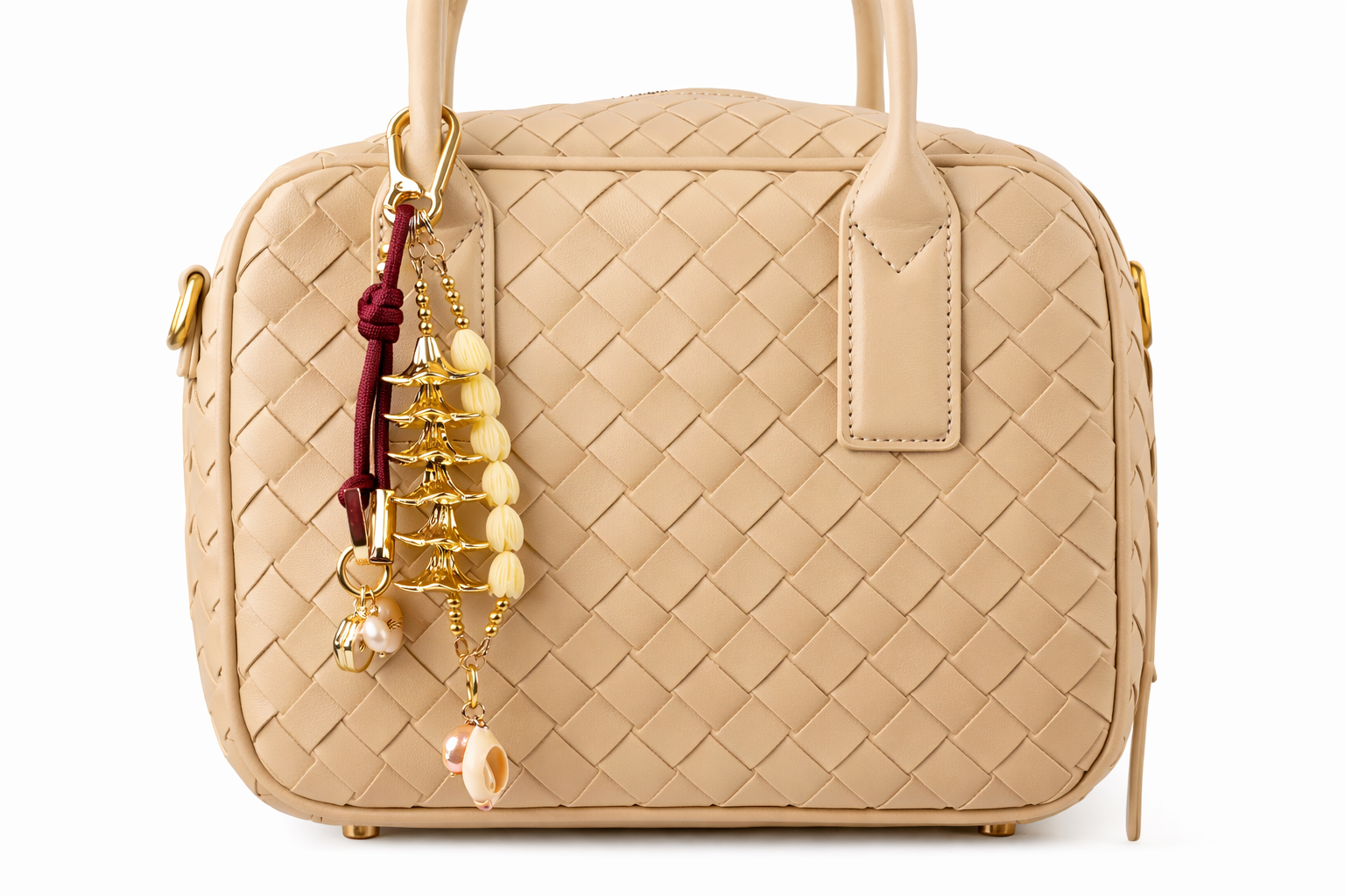 Leo & Lei - Wholesale Purse/Bag Accessory - Women's - Gold Plumeria and Pikake Bag and Accessory Charm 2