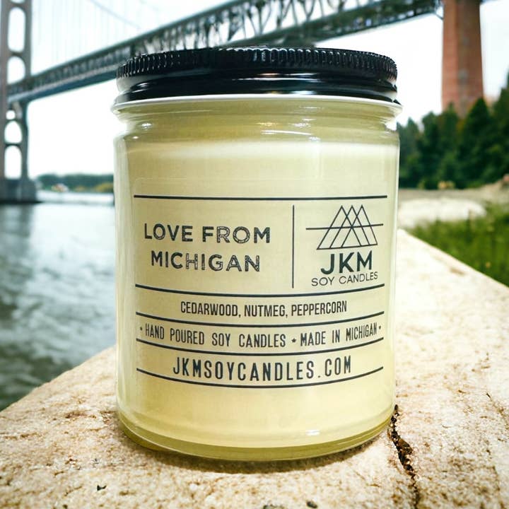 Love From Michigan - Michigan Collection for wholesale by JKM Soy Candles