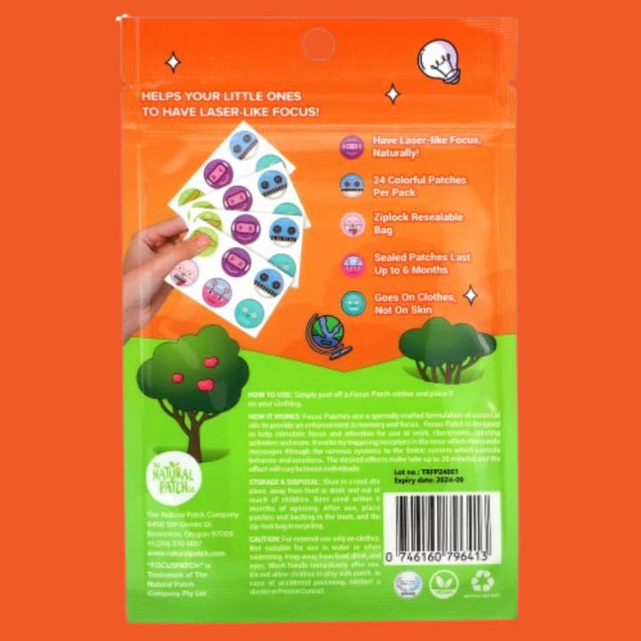 NATPAT - Wholesale Sticker – Child & baby - NATPAT Focus Stickers - Natural Focus, Energy & Clarity8