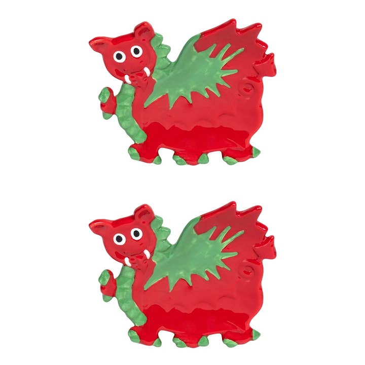 Baby-Welsh-Dragon-Keramik-Teebeutelhalter 4,3 Zoll für den Großhandel von Dublin Gift Company