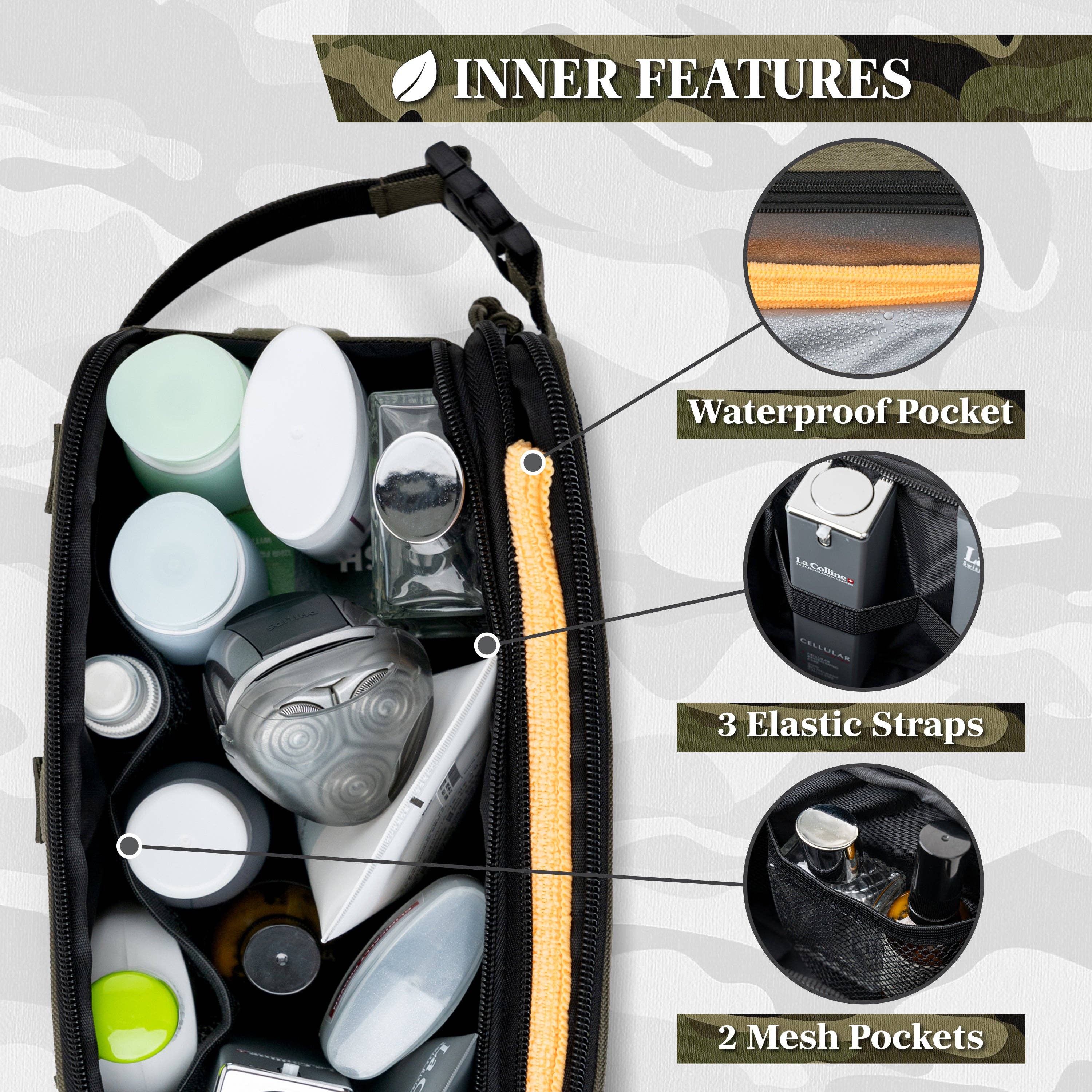 Pavilia - Venta al por mayor Neceser - Hombre - Bolsa de Aseo Táctica Militar25