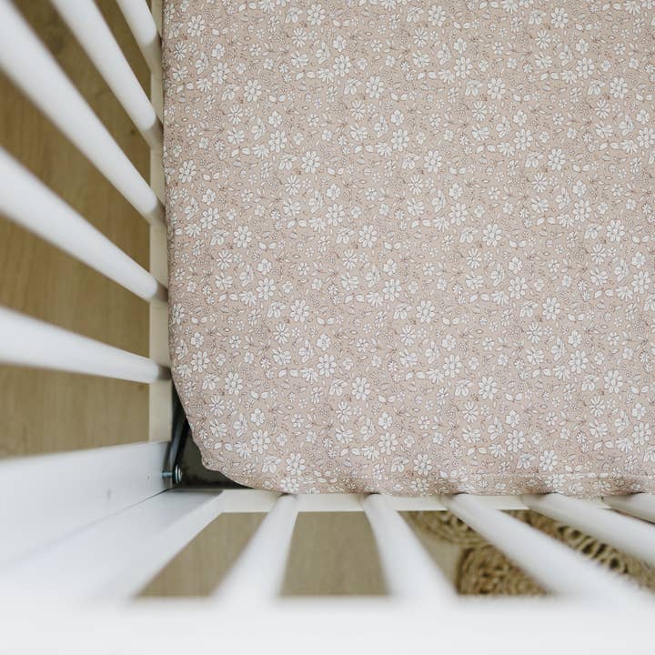 Little Joy Co. - Wholesale Cot/Crib Sheets - Dainty Ditsy Bamboo Crib Sheet7