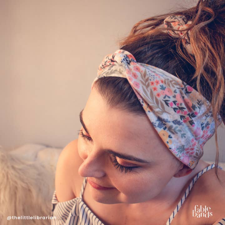 Diadema con nudo sintético Bursts of Spring para venta al por mayor de Fablebands