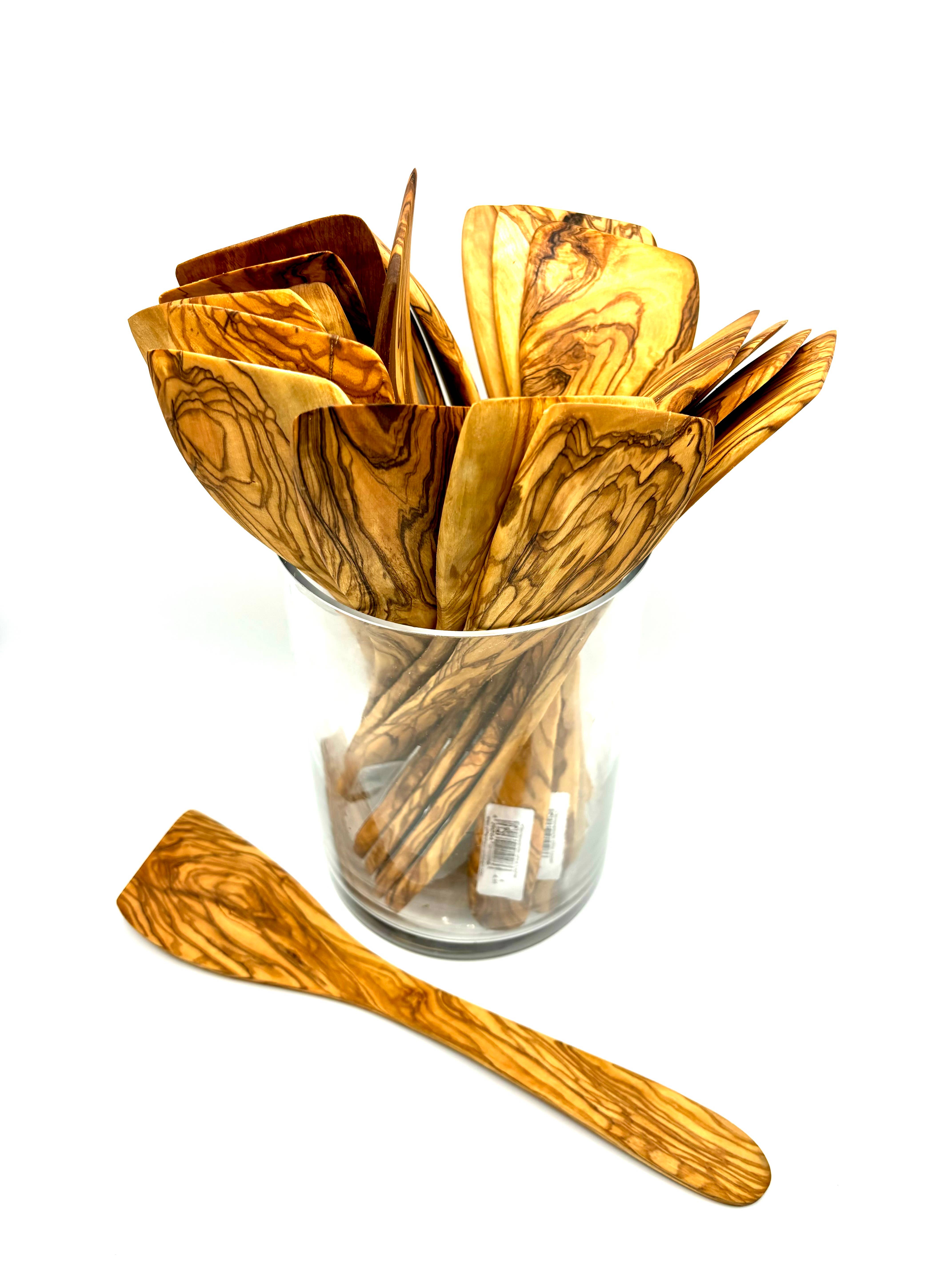 olivenholz-erleben - Wholesale Spatula/turner - TOP offer! Olive wood spatula without holes from 20 pieces