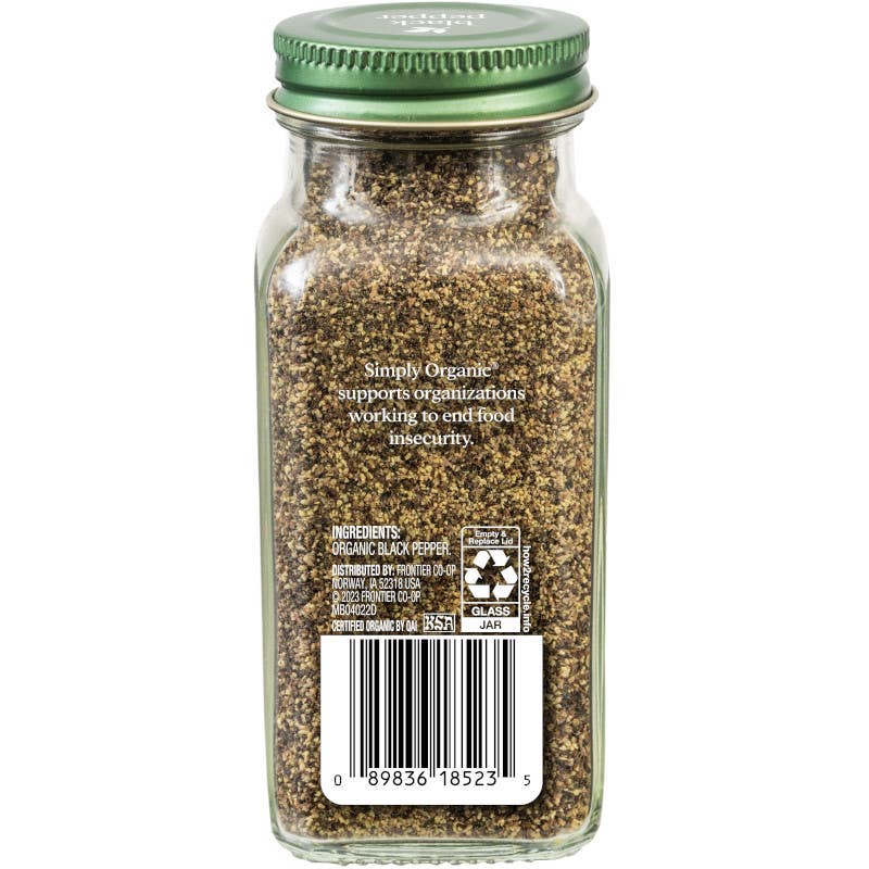 Simply Organic - Wholesale Dried Spice - Simply Organic Black Pepper, Certified Organic4