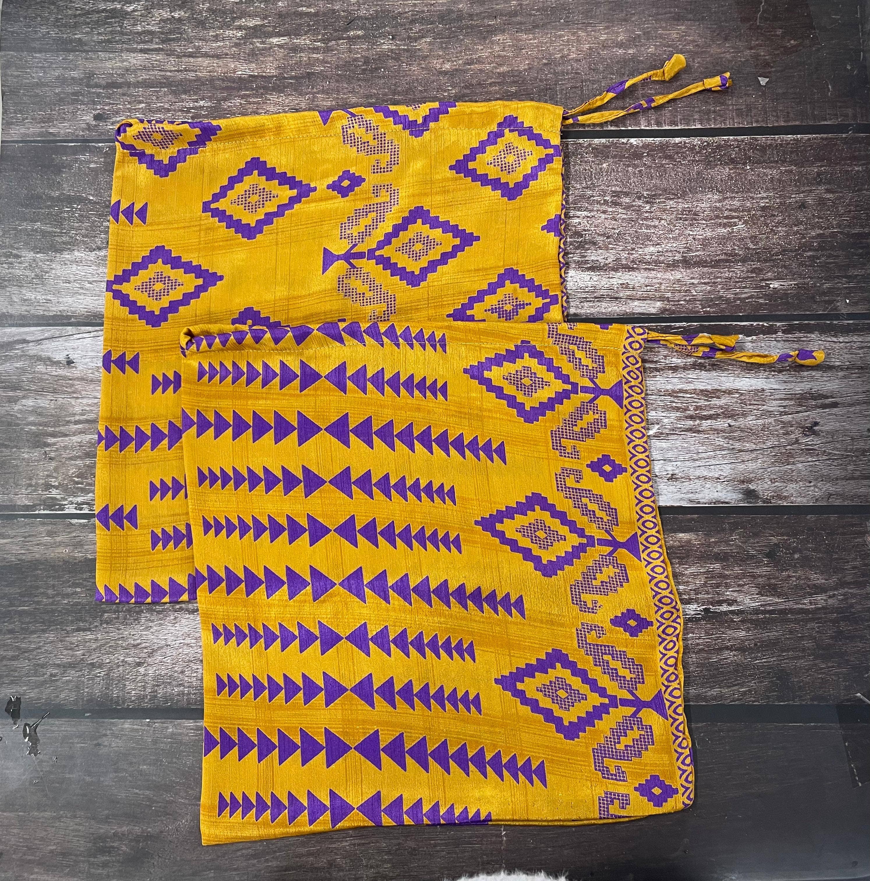 House of Kraft Jewelry & Accessories - Wholesale Gift Bag Set/Pack - Gift Pouches | Upcycled Silk Pouch | Pack Silk Gift Pouch34