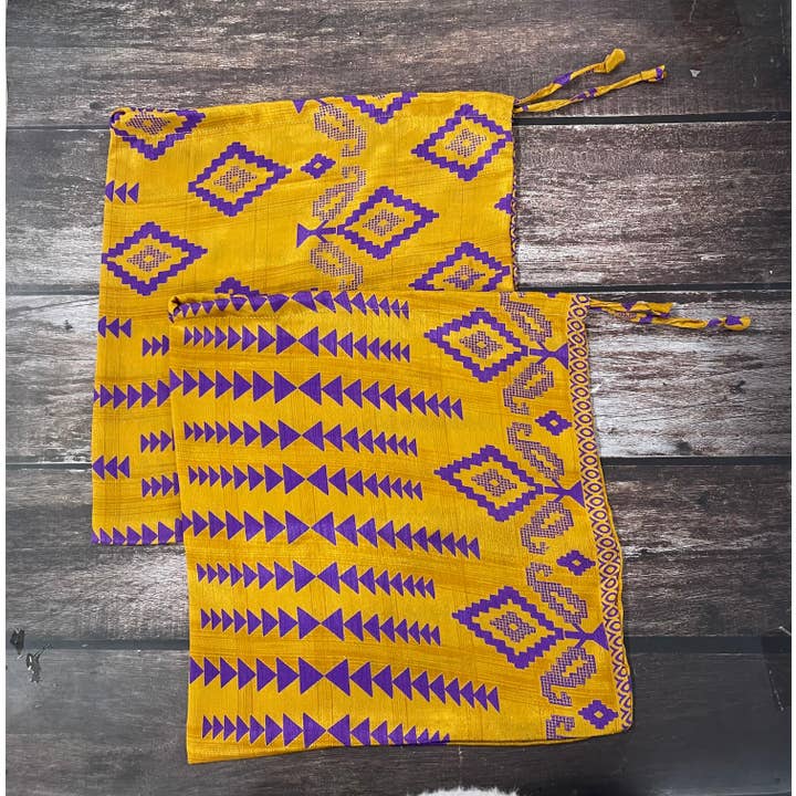 House of Kraft Jewelry & Accessories - Wholesale Gift Bag Set/Pack - Gift Pouches | Upcycled Silk Pouch | Pack Silk Gift Pouch34