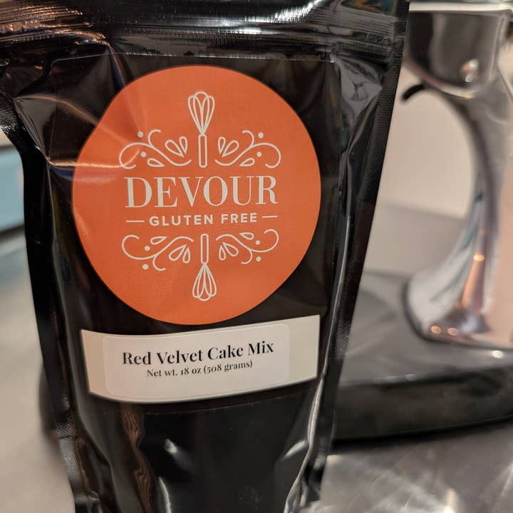 Gluten Free Red Velvet Cake for wholesale by DEVOUR Gluten Free