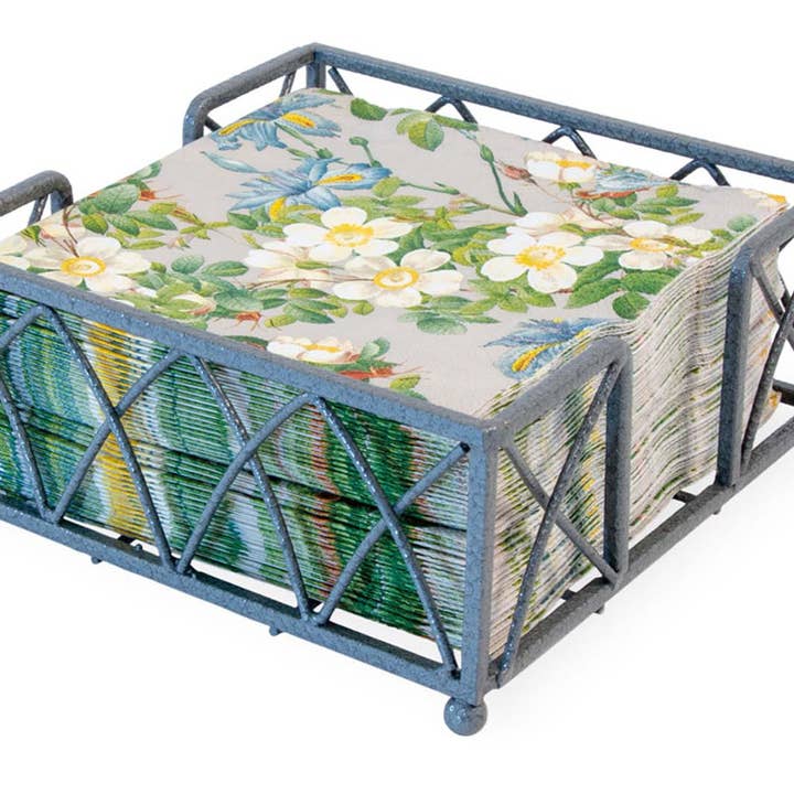 Paper Cocktail Napkin Metal Caddy Arch Pewter for wholesale by Boston International