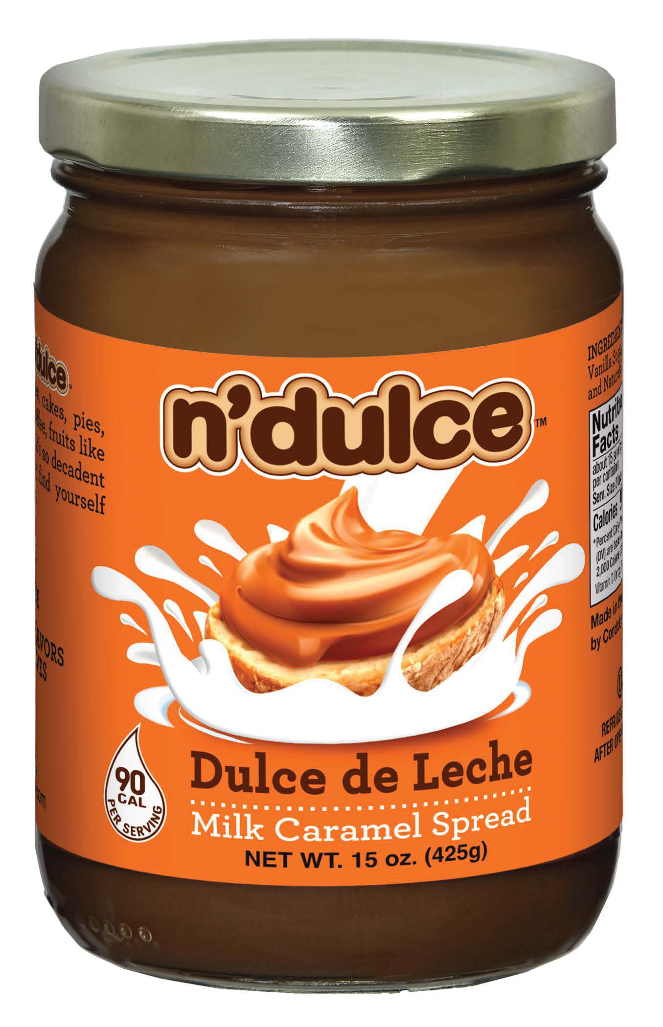 N'DULCE Dulce de Leche para barrar 15 onças por atacado de N'DULCE