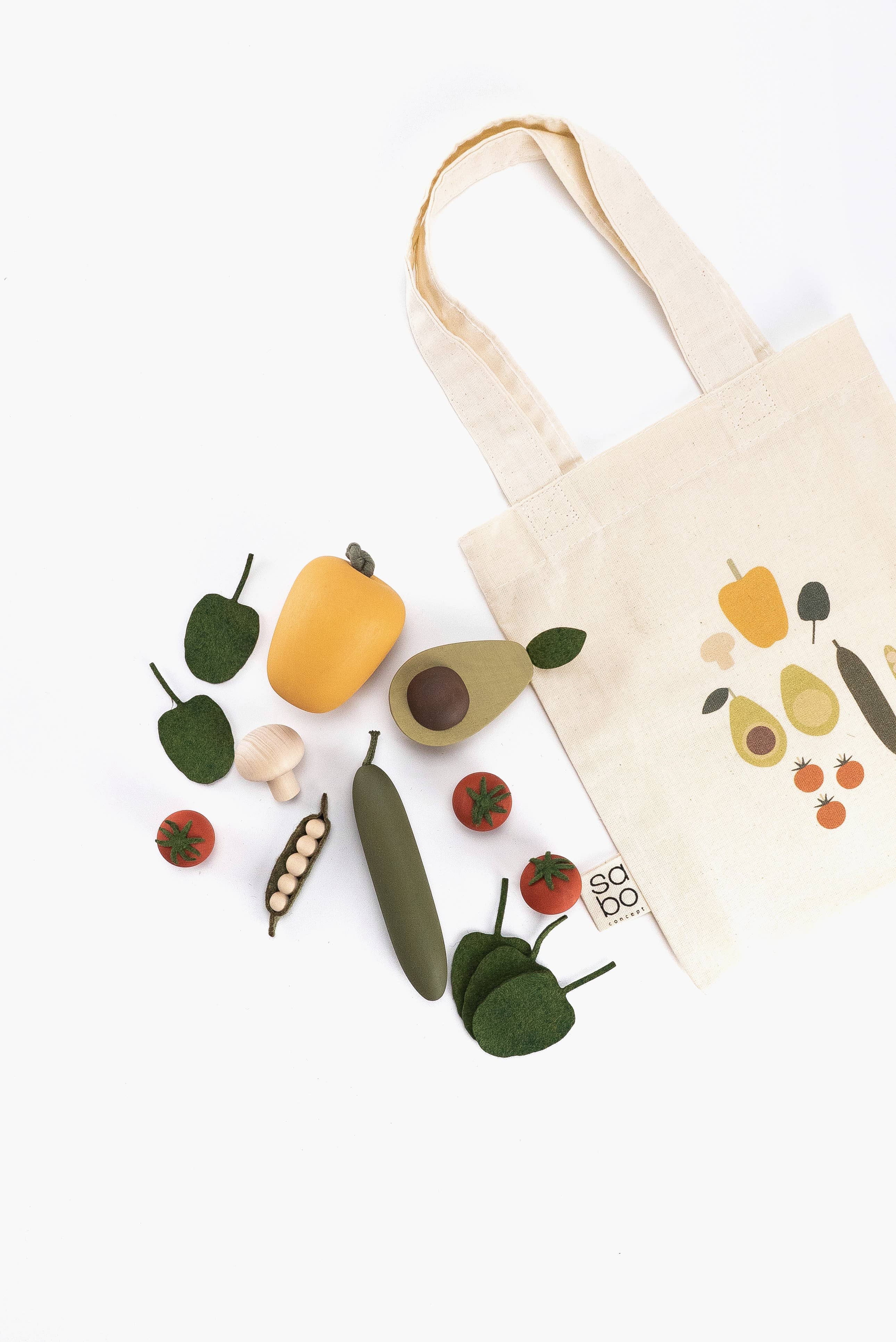 SABO concept - Wholesale Toy Set - Kids - Wooden VegeTables Set | Vegetables Toys |Salad Food Play Set1