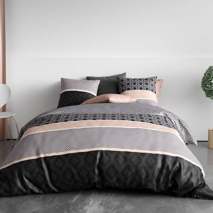 3-Piece Duvet Cover Set 100% Cotton Greek 260x240cm for wholesale by Atelier Du Coton