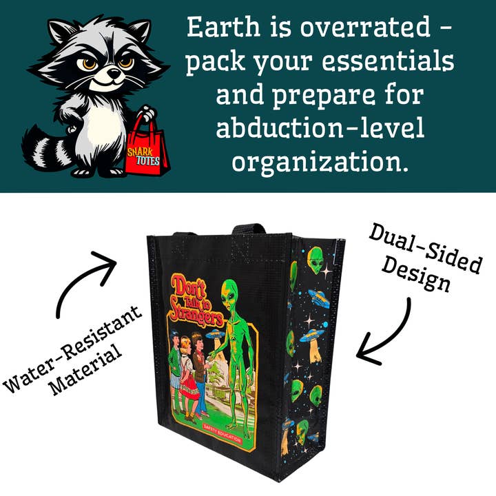Snark Totes - Wholesale Tote Bag - Unisex - Alien Agendas Ready Tote4