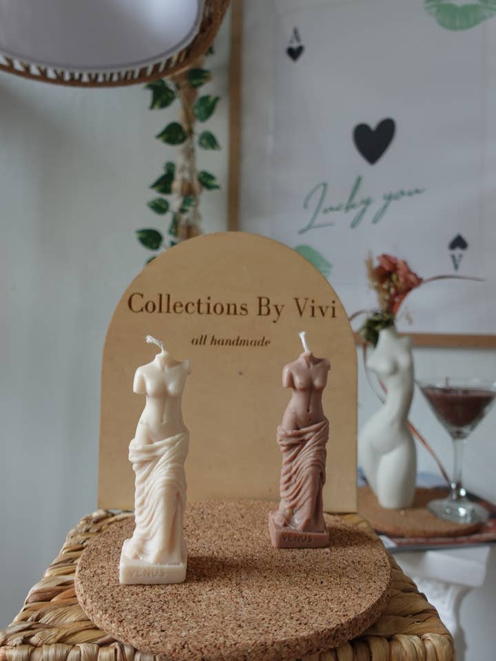 Goddes candle, Venus Candle, Sculptured candle, Statue cand for wholesale by Collections By Vivi