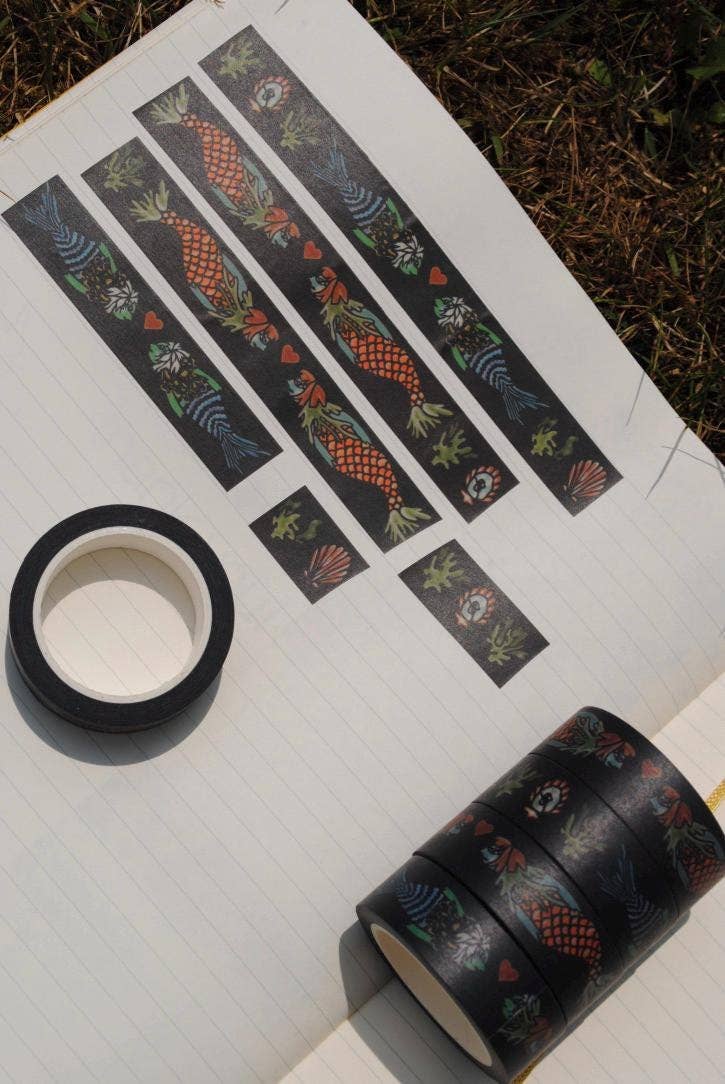 Tulips and Heather – wholesale Washi tape – Mermaid Fairytale Washi Tape1