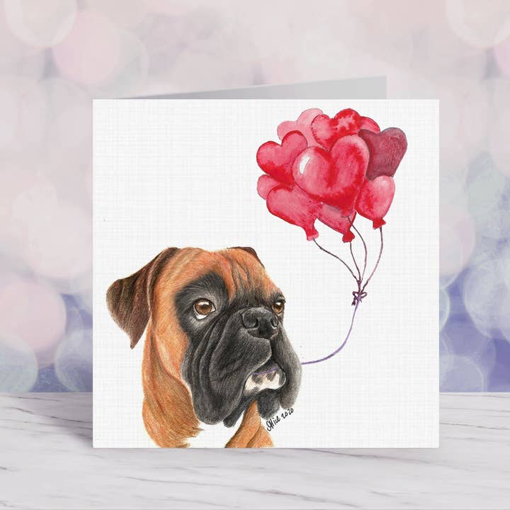 Cloud Jellybean Art – wholesale Alla hjärtans dag-kort – Black Mask Boxer Alla hjärtans dagskort1