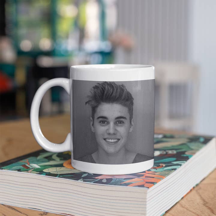 Lucky Mfg. Co. - Wholesale Coffee Mug - Justin Bieber Mugshot Mug