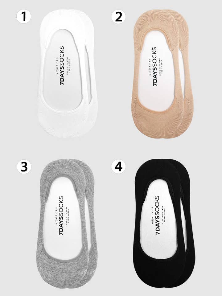 Women's No Show Seamless Cotton Foot Socks for wholesale by 7DAYSSOCKS