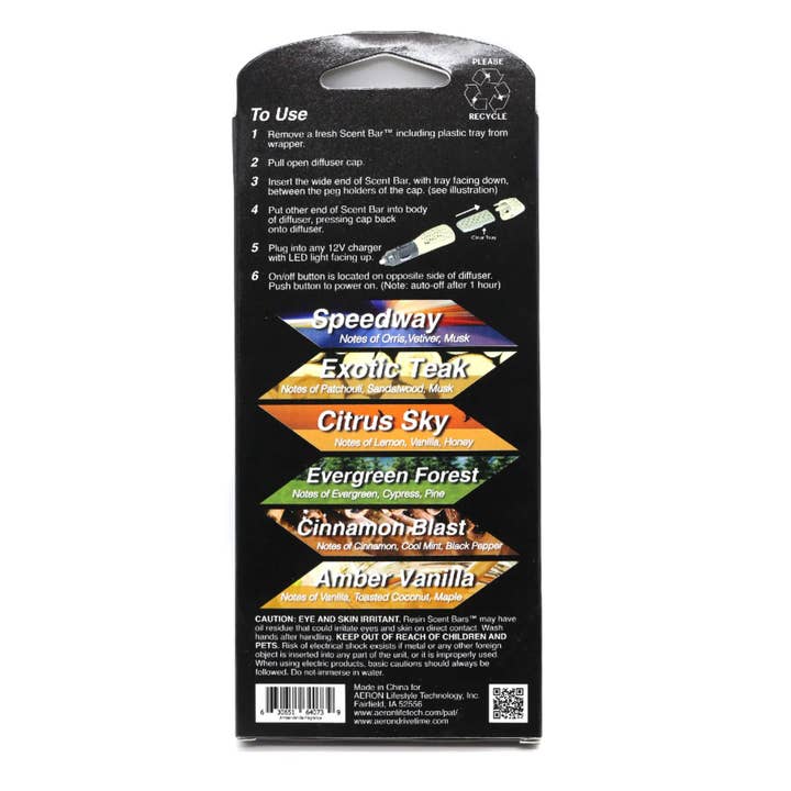 Belle Aroma® - Wholesale Car Freshener - Unisex - Power Fresh® 12V Refill Air Freshener Amber Vanilla
3